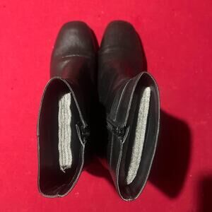 Black nine west leather